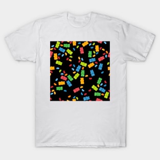 Gummies Pattern Wallpaper T-Shirt